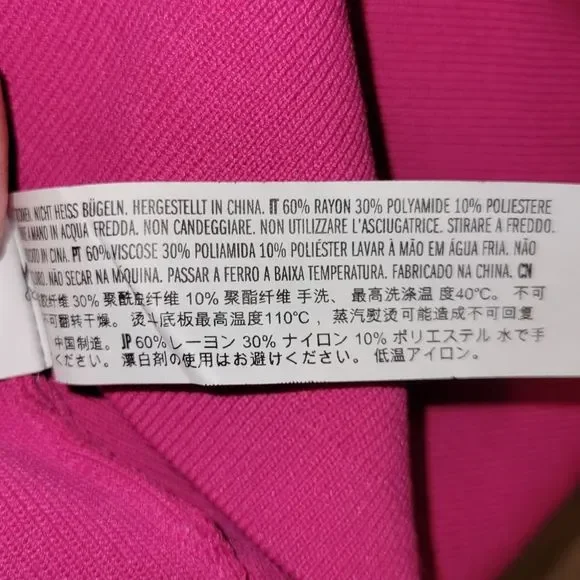 Endless Rose Women's Pink 1 Shoulder Ruffled Mini Bodycon Dress Size Medium - Picture 8 of 8